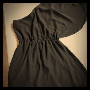 Flattering dress 1 shoulder sz5/6 sheer fabric EUC